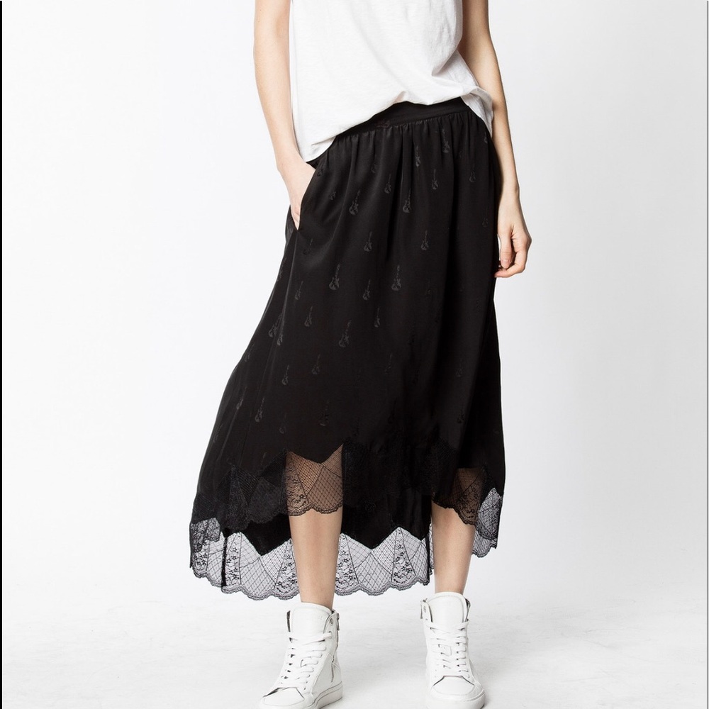 NWOT Zadig Voltaire JOSLIN JAC GUITAR SKIRT